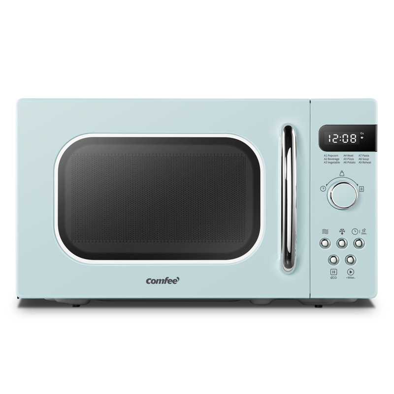 COMFEE' Retro Countertop Microwave Oven With Compact Size, Position